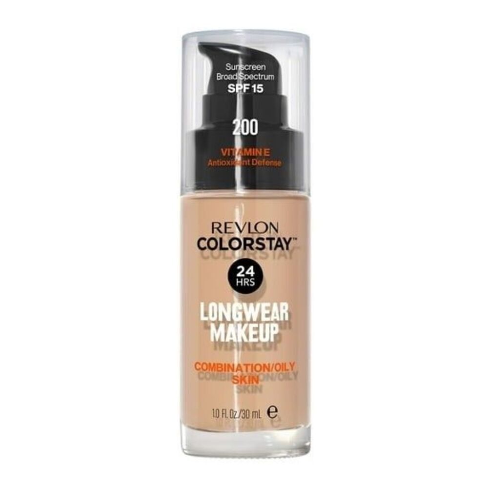 Revlon Colorstay 24Hr Foundation Combination/Oily Skin 200 Nude 1oz NEW Sealed